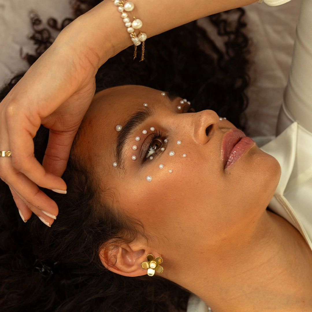 Daisy | oorbel roestvrij staal