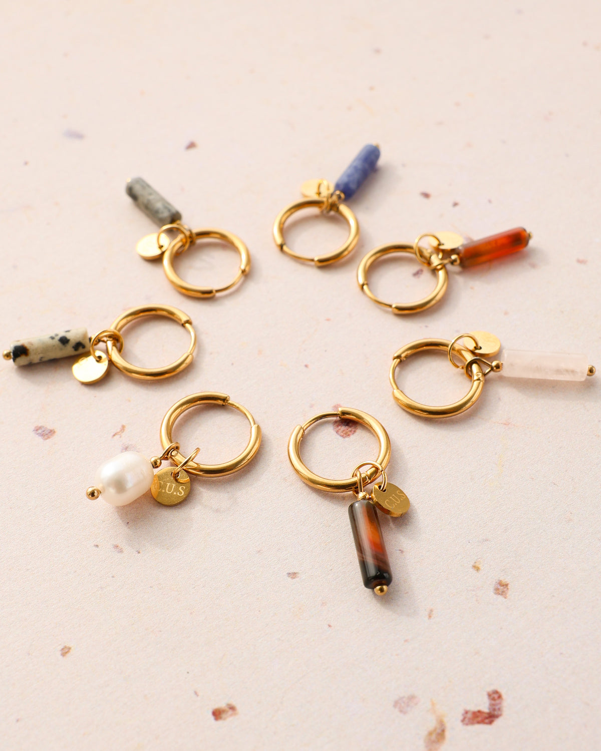 Gaia | Oorbellen Fancy Agate