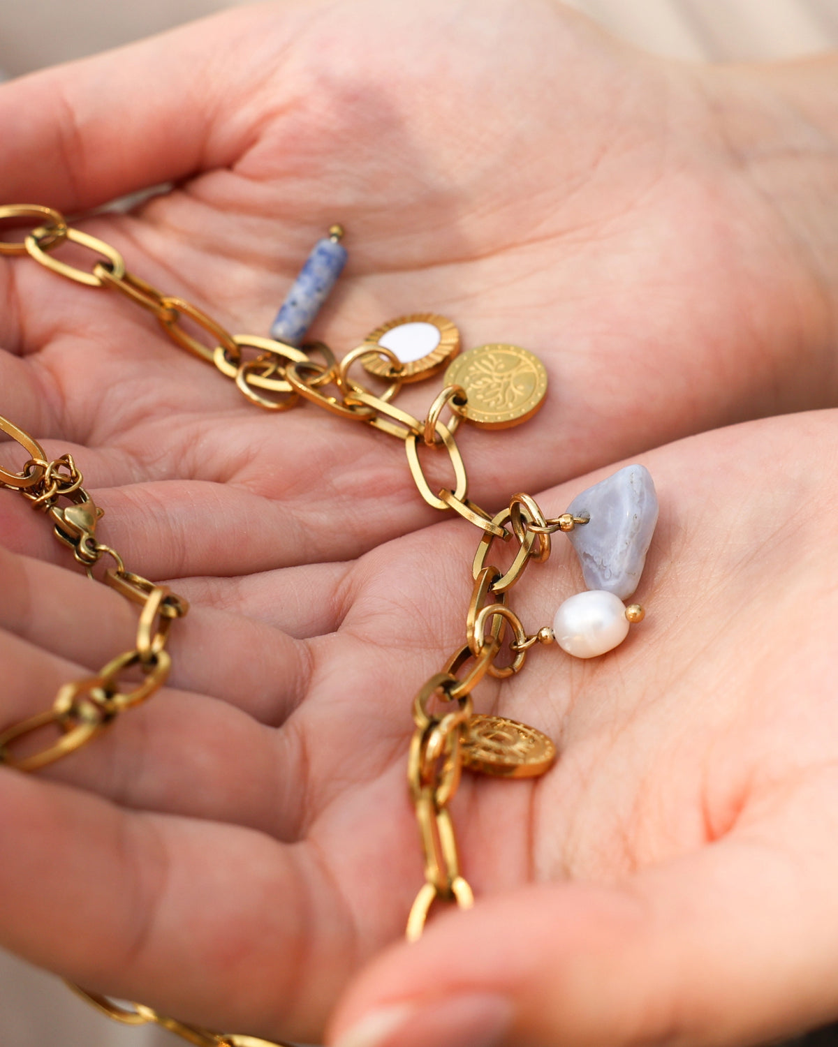 CUS Jewelry set necklace Sky Blue – Dreams & Courage