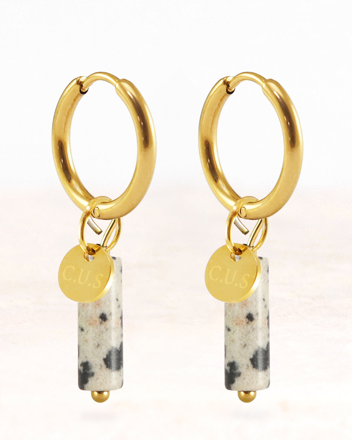 Gaia | Oorbellen Dalmation Stone