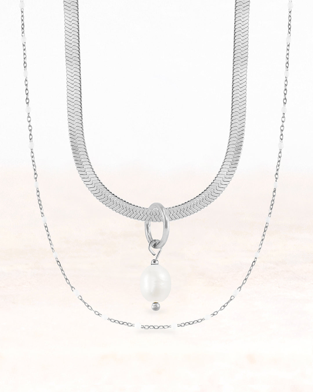 CUS Mare | Parelset Cadeaubox Zilver