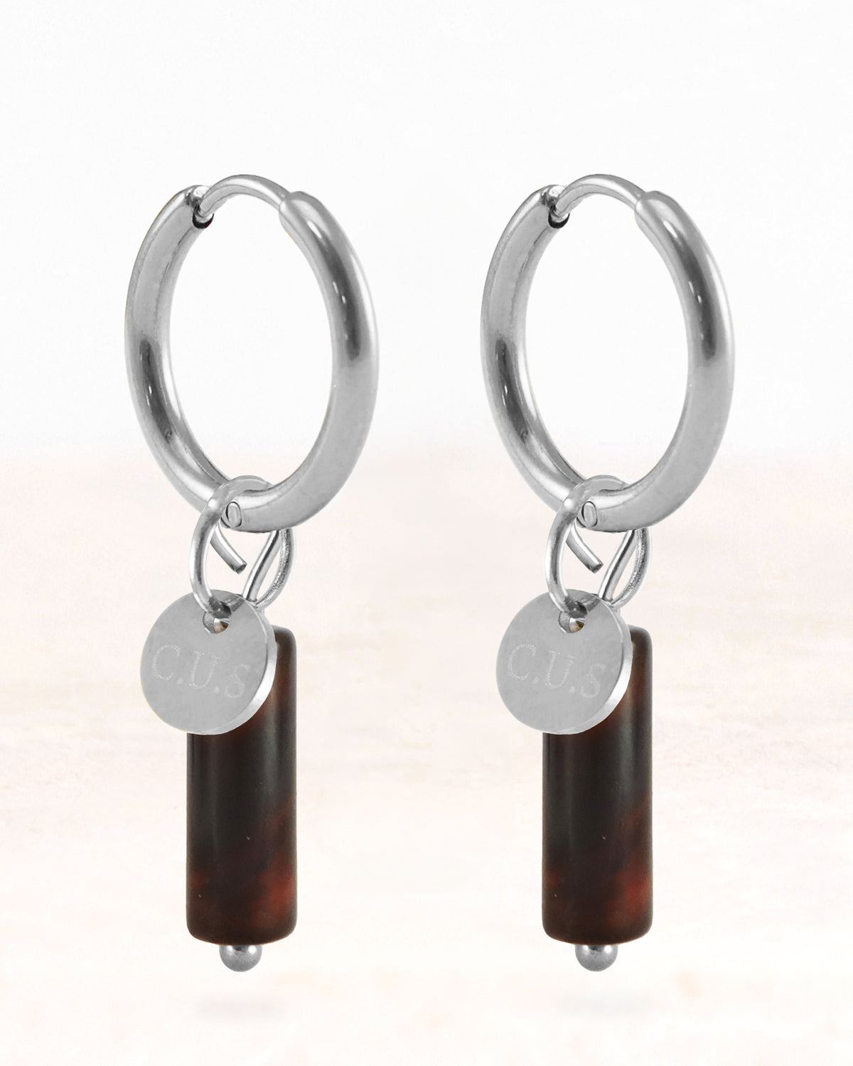 CUS Gaia | Oorbellen Fancy Agate Cadeaubox Zilver