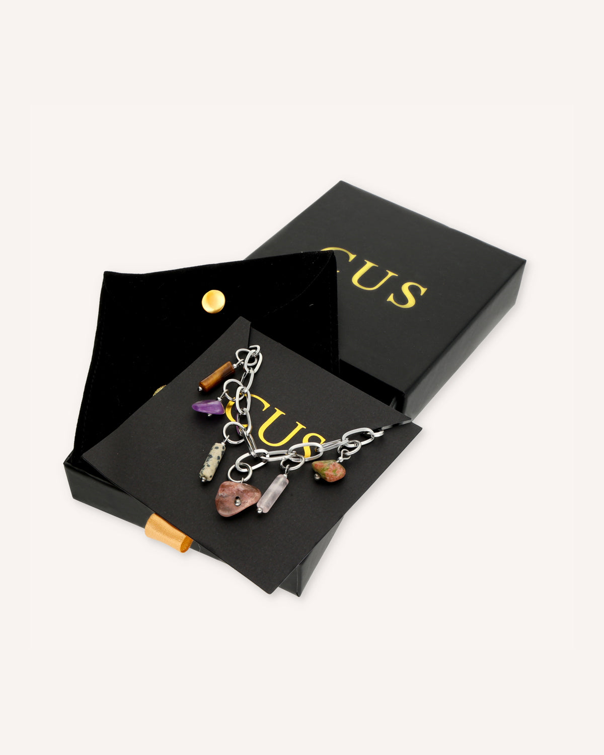 CUS Meaningful Stones | Ketting Cadeaubox Zilver
