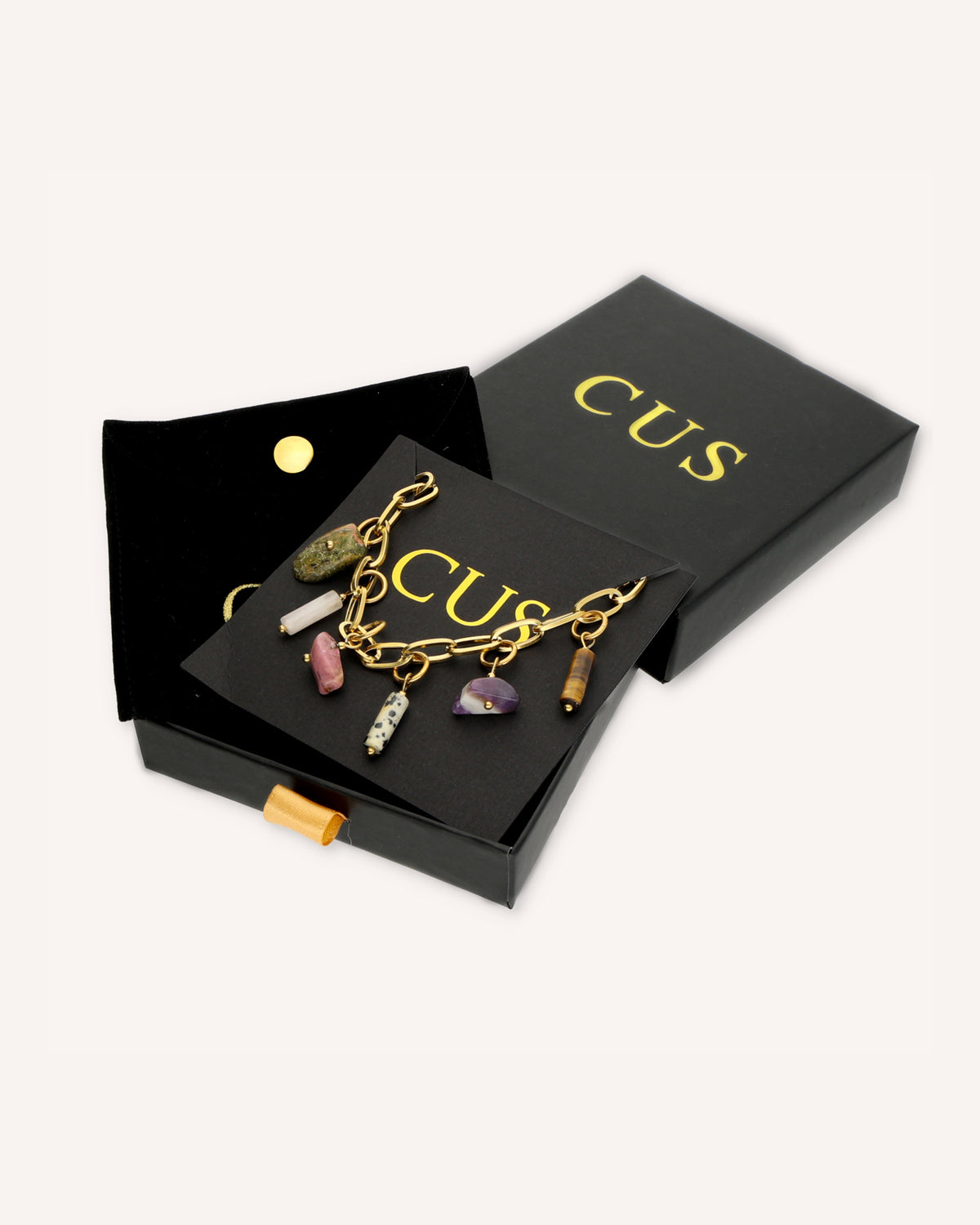 CUS Meaningful Stones | Ketting Cadeaubox Goud