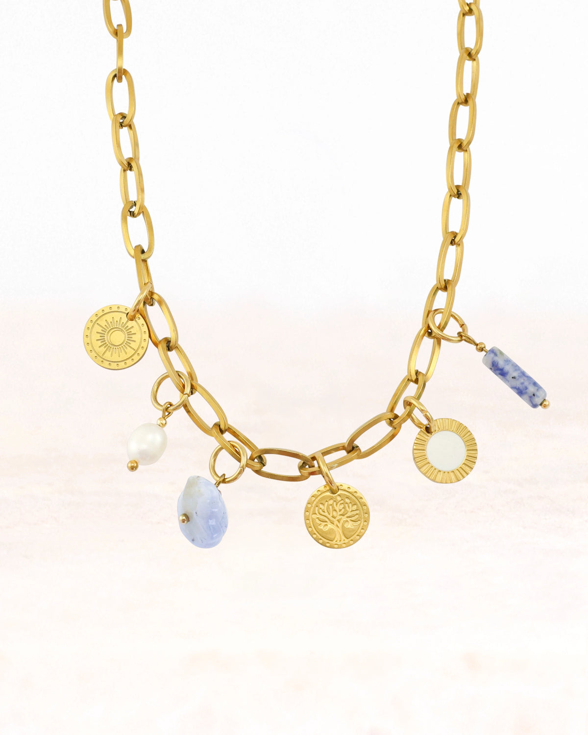 CUS Jewelry set necklace Sky Blue – Dreams & Courage