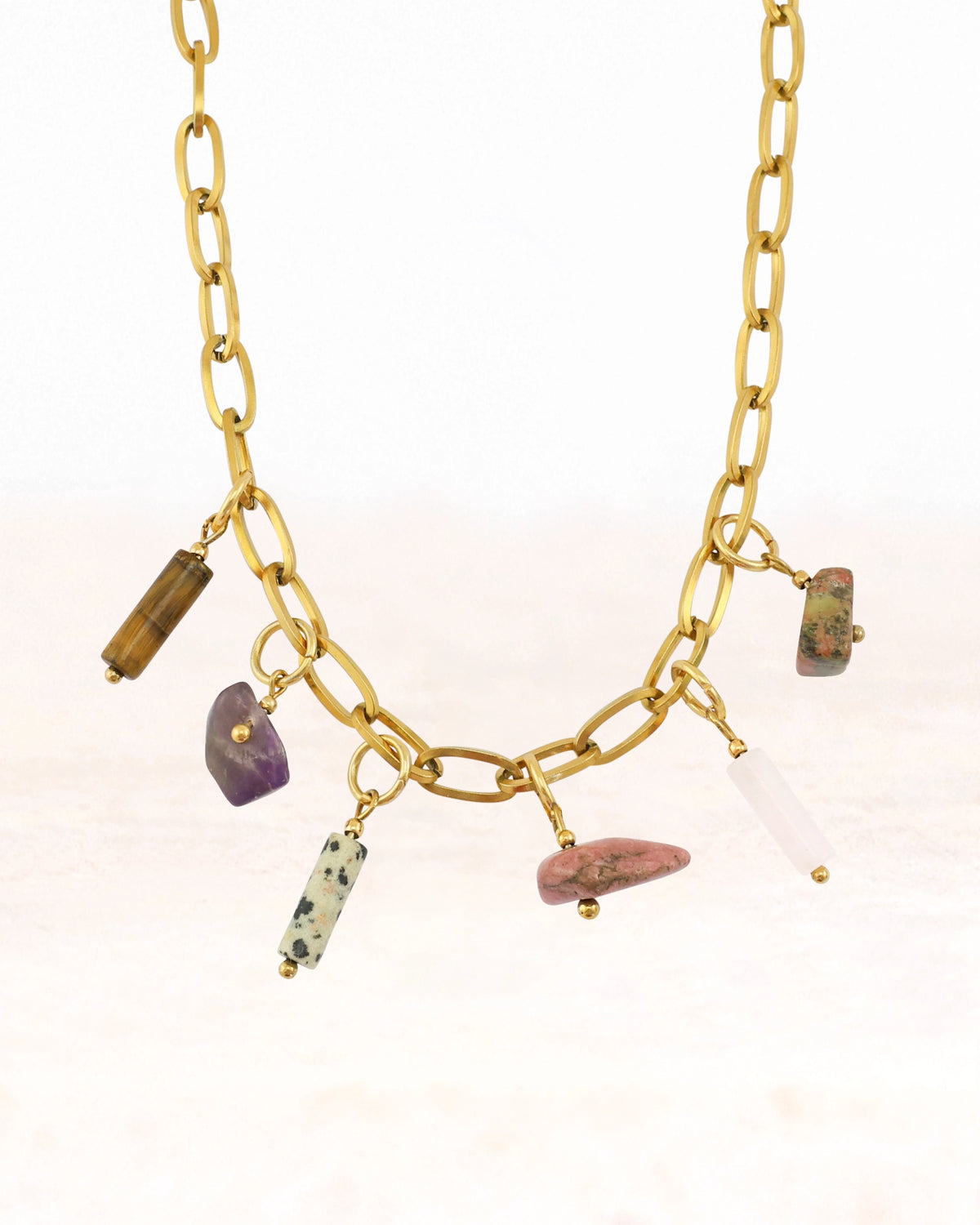 CUS Jewelry set necklace Meaningful stones