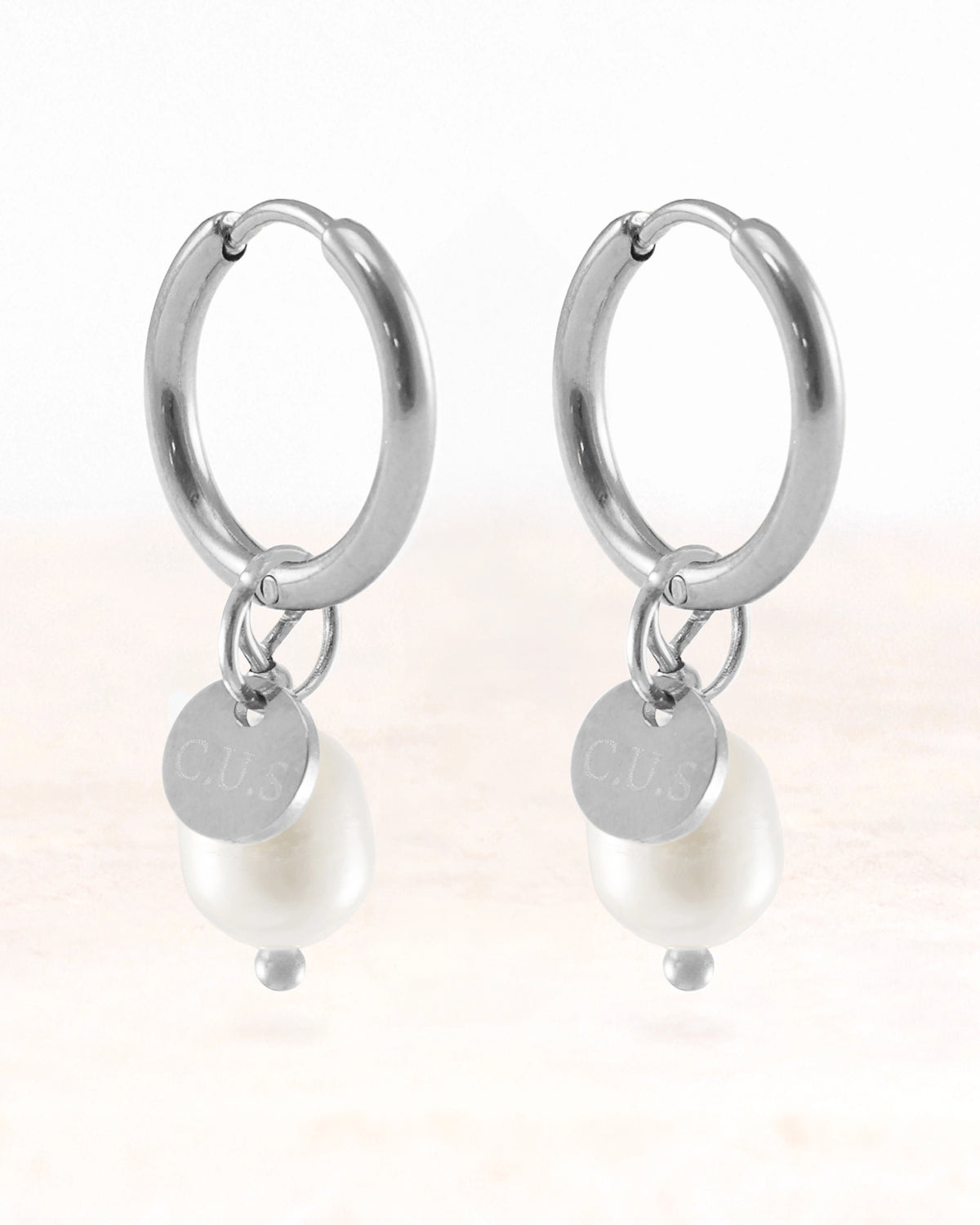 CUS Mare | Parel oorbellen Cadeaubox Zilver