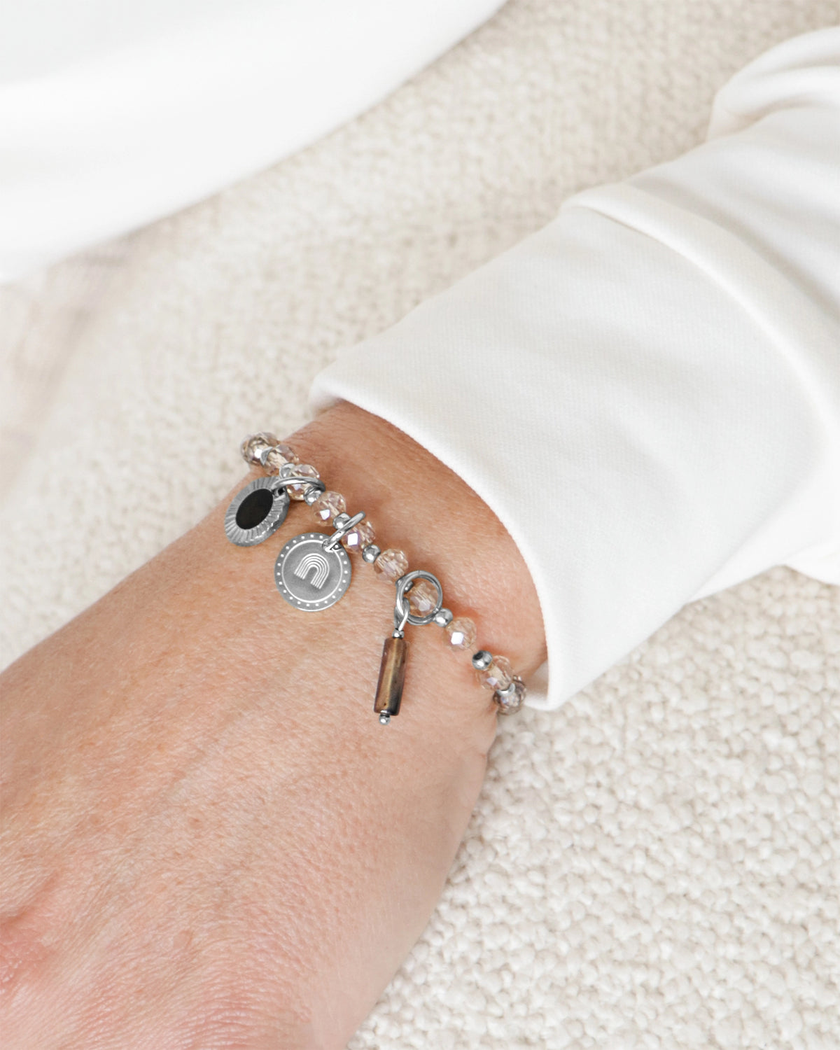 CUS-Geschenk | Armbänder Dara mit drei Anhängers Silber