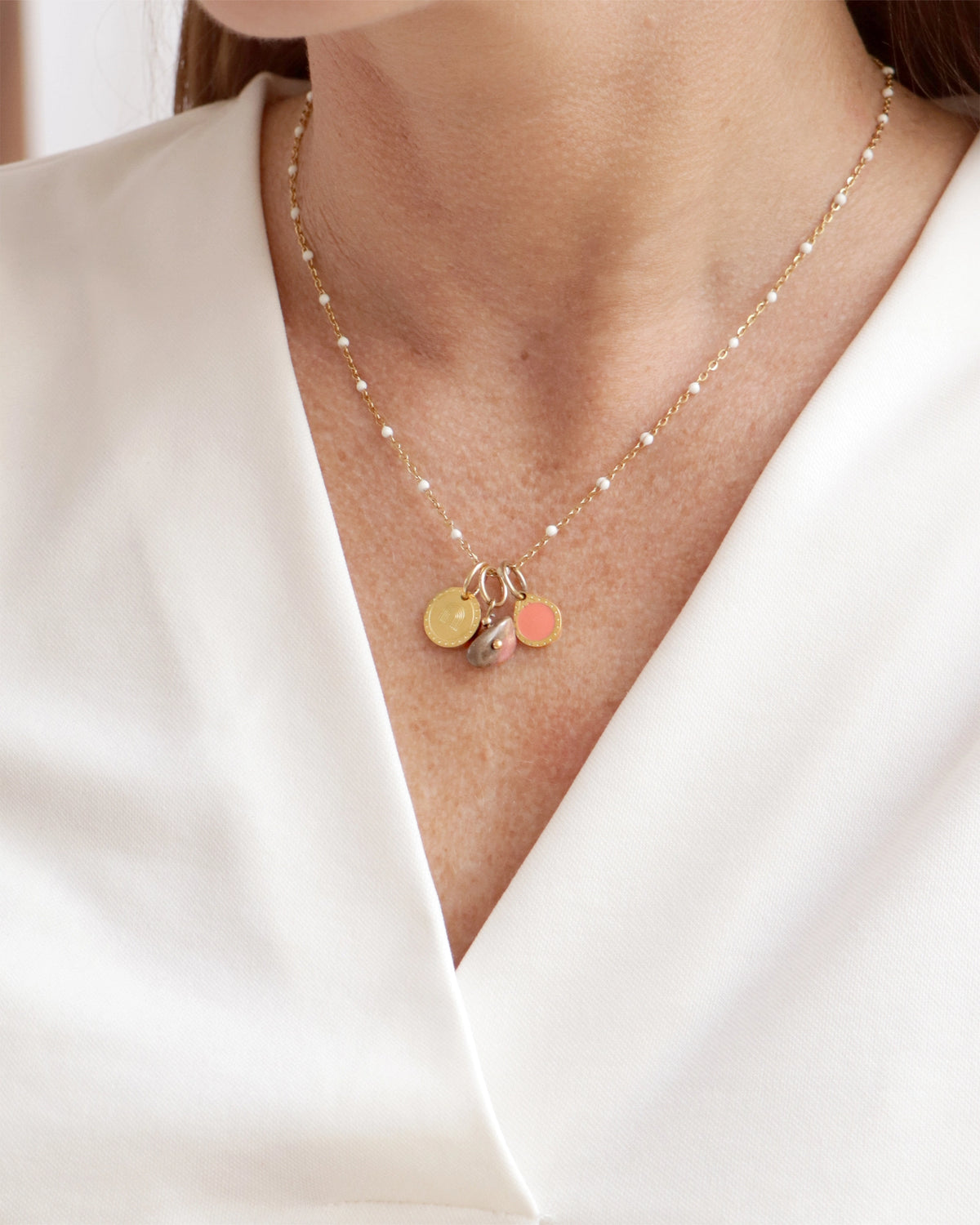 CUS-Geschenk | Kette Neva mit drei Anhängers Gold