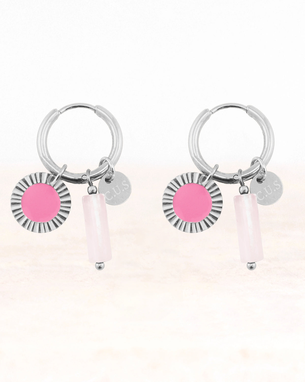 Boucles d'oreilles CUS Gaia x Kyra - Pureté &amp; Amour