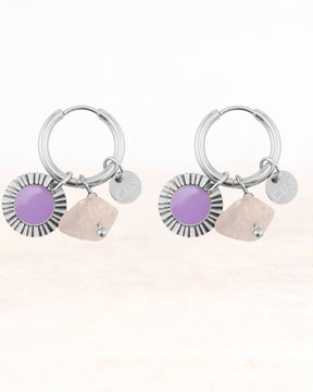 Boucles d'oreilles CUS Ayla x Kyra - Paix et Optimisme 