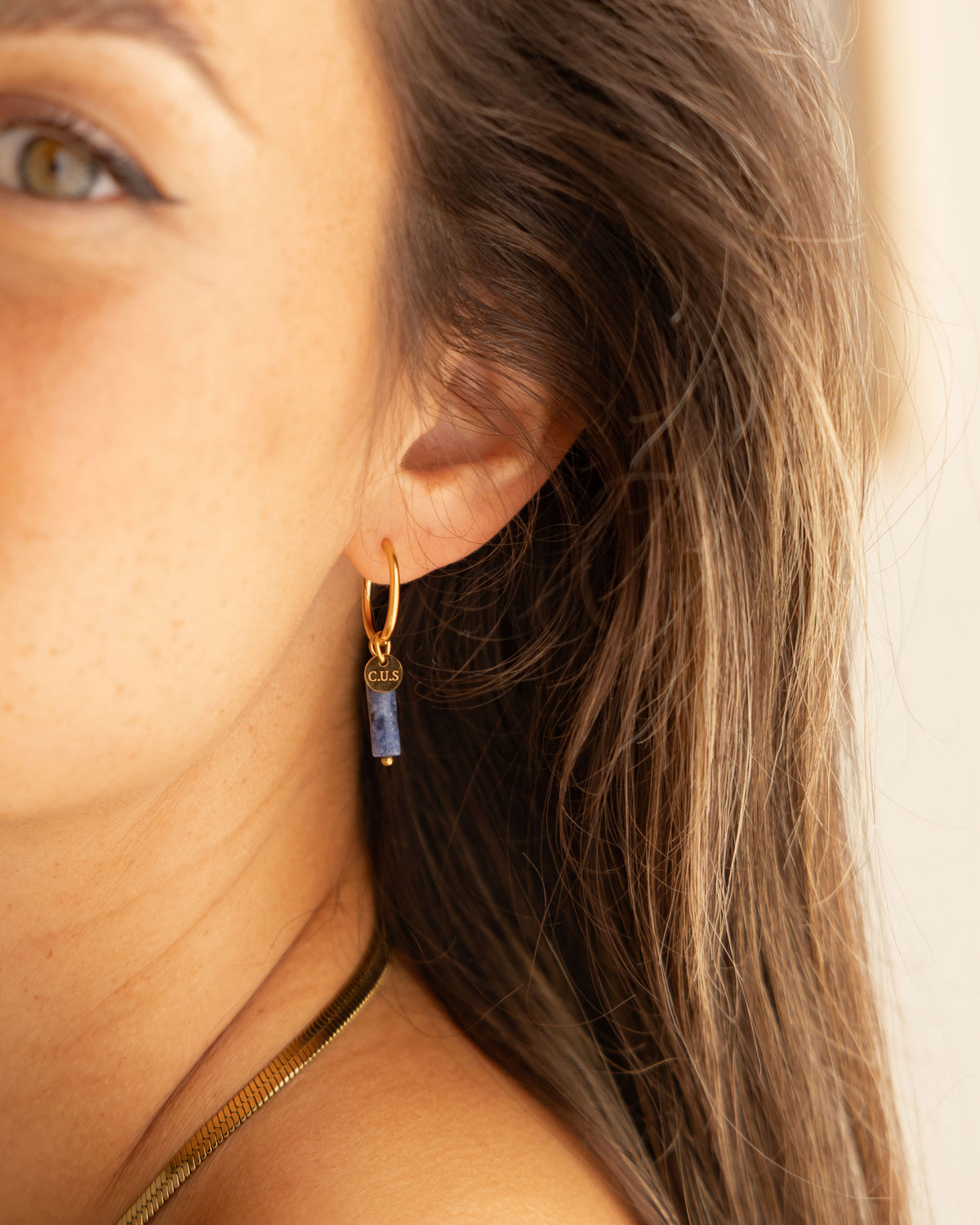 Gaia | Earrings Spot Sodalite