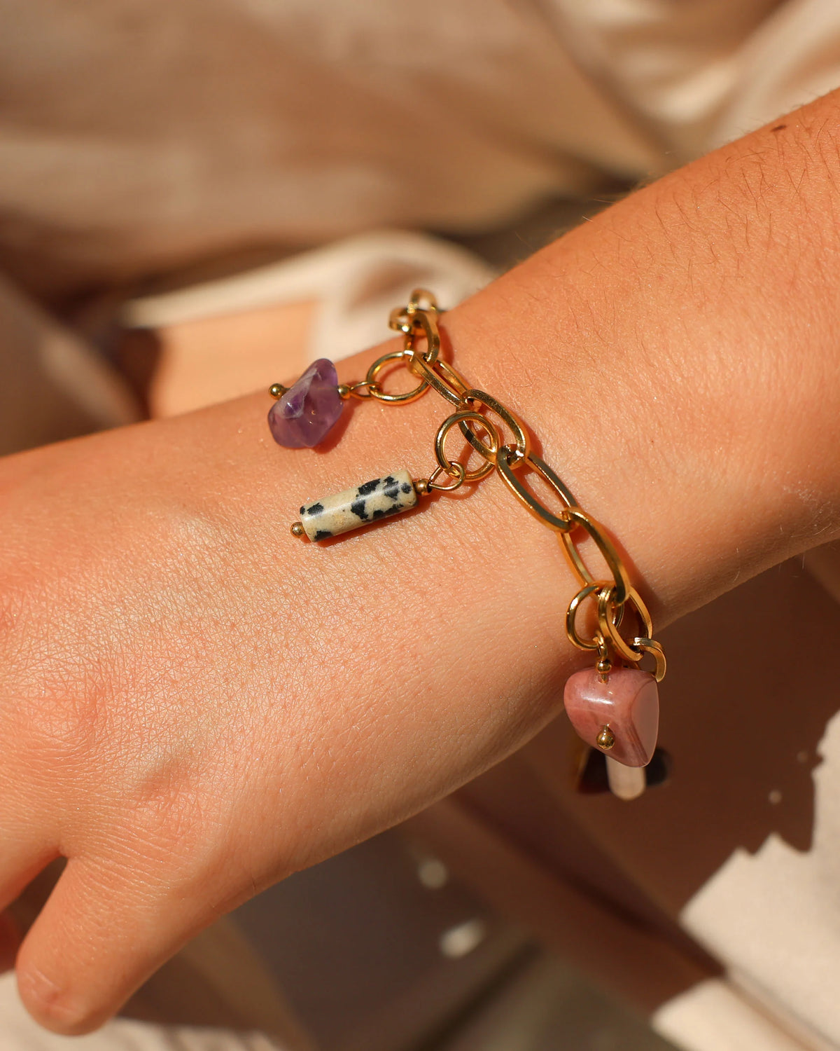 CUS Sieraden set armband Meaningful stones