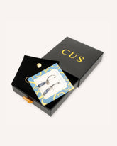 CUS Gaia | Oorbellen Spot Sodalite Cadeaubox Zilver