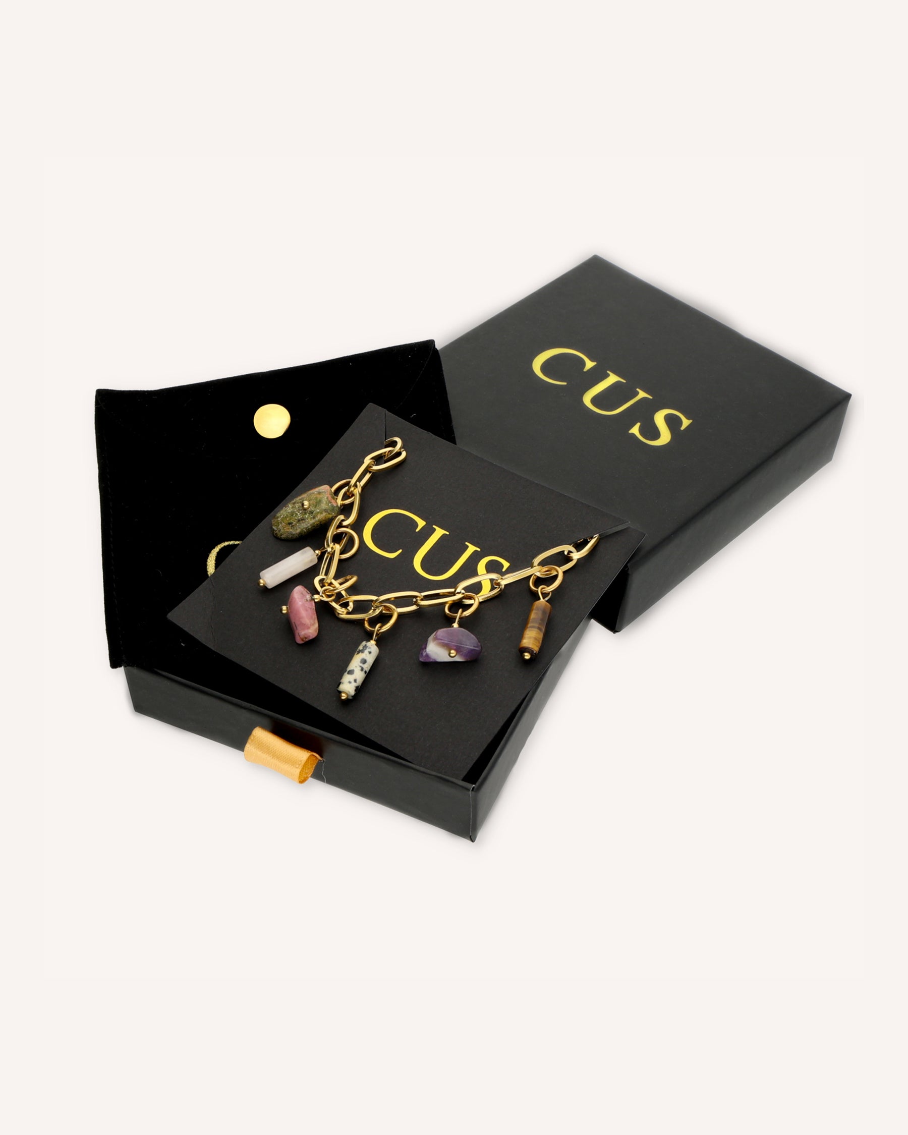 CUS Meaningful Stones | Ketting Cadeaubox Goud