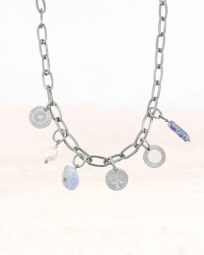 CUS Parure de bijoux collier Bleu Ciel – Dreams &amp; Courage