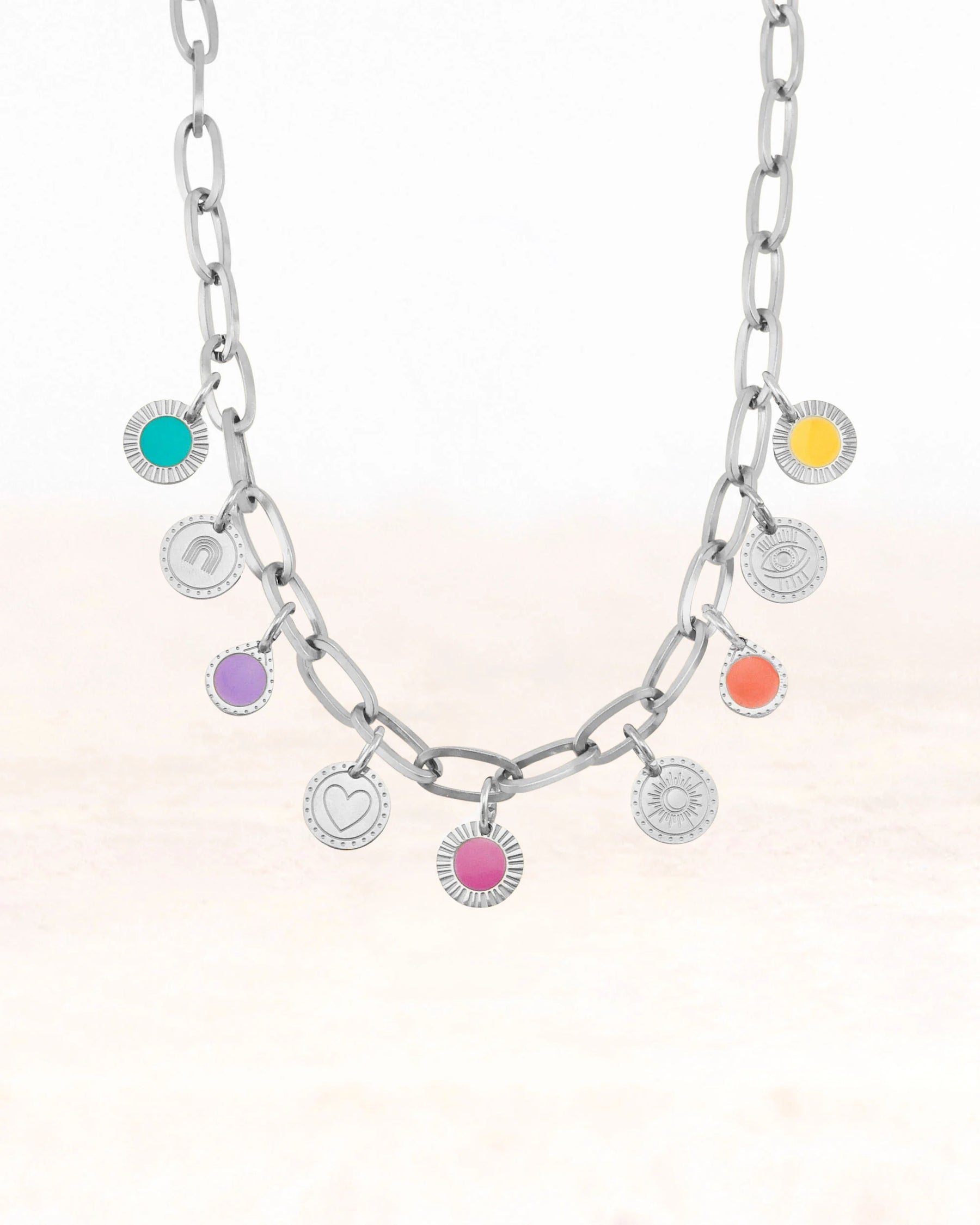 CUS Ensemble de bijoux collier Couleurs significatives 